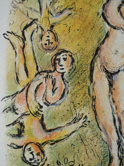 Marc CHAGALL : Le massacre des prétendants, Lithographie, 1989 2