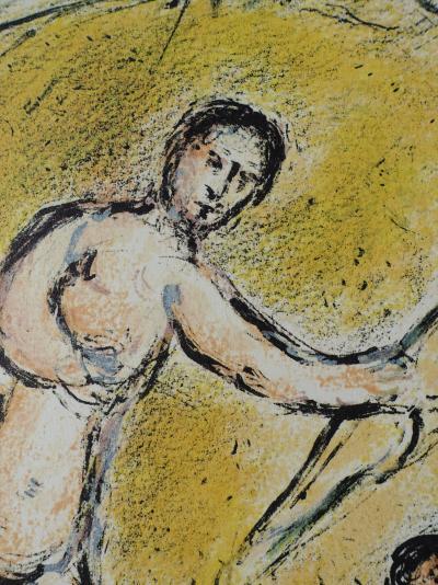 Marc CHAGALL : Le massacre des prétendants, Lithographie, 1989 2