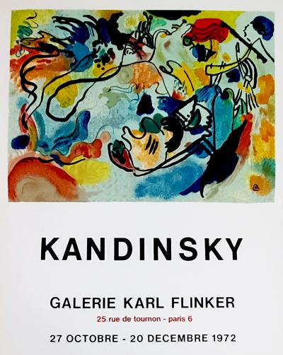 Kandinsky, Affiche lithographique, Galerie Flinker, 1972 2