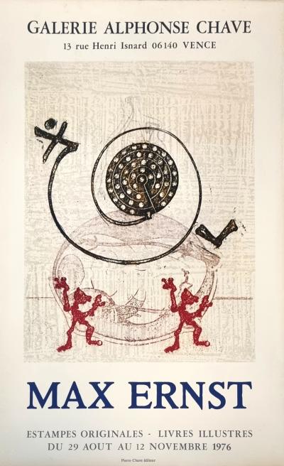 Max Ernst, Affiche Galerie Chave sur papier Arches, 1976 2