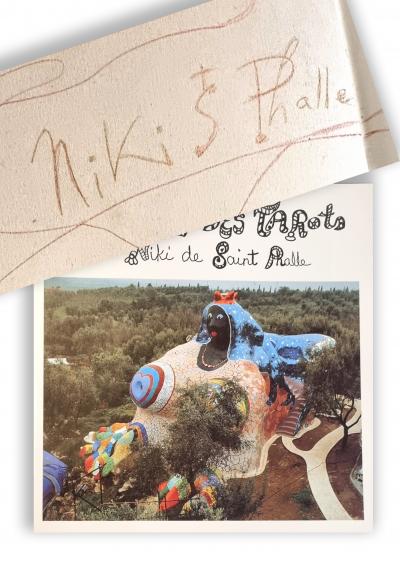 Niki de Saint Phalle, autographe et dédicace sur catalogue, 1999 2