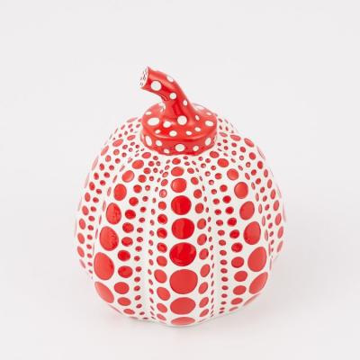 Yayoi KUSAMA - Mini Pumpkin (Red/White) - Résine peinte à la main 2