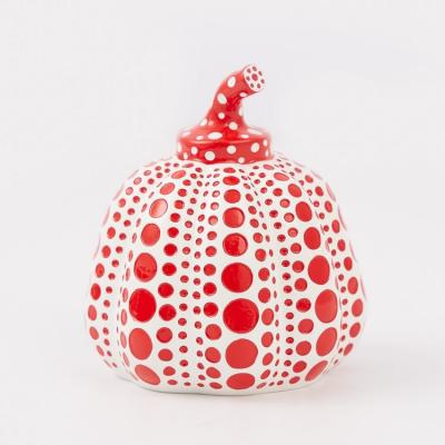 Yayoi KUSAMA - Mini Pumpkin (Red/White) - Résine peinte à la main 2