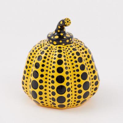 Yayoi KUSAMA - Mini Pumpkin (Yellow/Black) - Résine peinte à la main 2