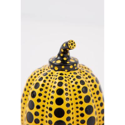 Yayoi KUSAMA - Mini Pumpkin (Yellow/Black) - Résine peinte à la main 2