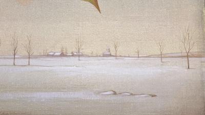 Serge Carré, Rose de Noël en pied, huile sur toile, 1978 2