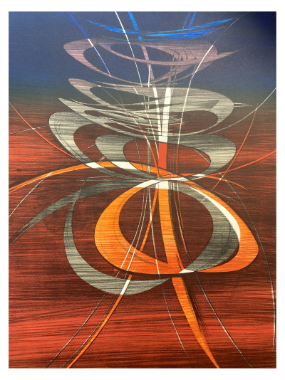 Terry HAASS - Présent en mouvement, lithographie signée 2
