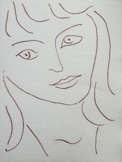 Henri Matisse - Visages - Livre de Poèmes, signé par Matisse et Reverdy et illustré de 14 lithographies originales 2