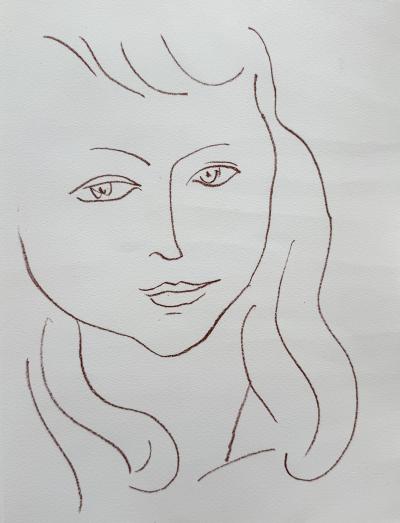 Henri Matisse - Visages - Livre de Poèmes, signé par Matisse et Reverdy et illustré de 14 lithographies originales 2