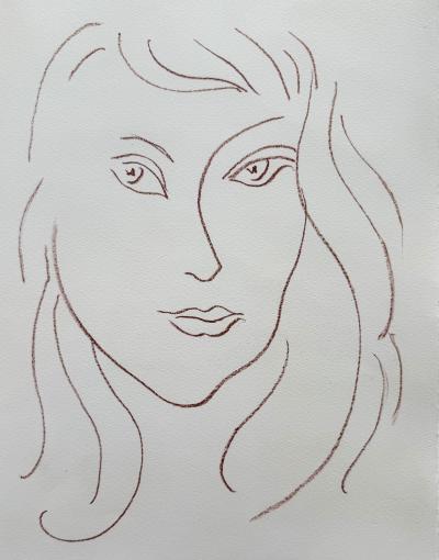 Henri Matisse - Visages - Livre de Poèmes, signé par Matisse et Reverdy et illustré de 14 lithographies originales 2