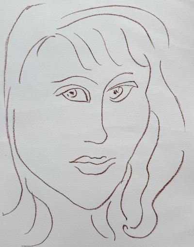 Henri Matisse - Visages - Livre de Poèmes, signé par Matisse et Reverdy et illustré de 14 lithographies originales 2