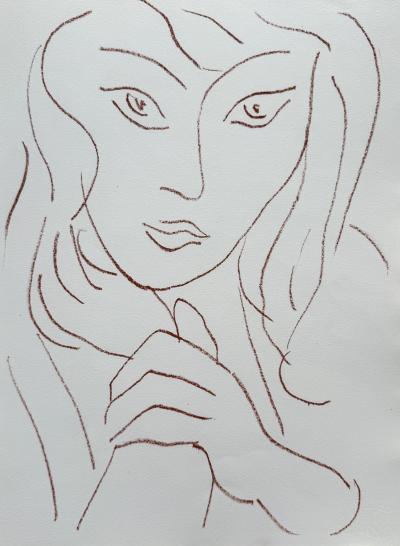 Henri Matisse - Visages - Livre de Poèmes, signé par Matisse et Reverdy et illustré de 14 lithographies originales 2