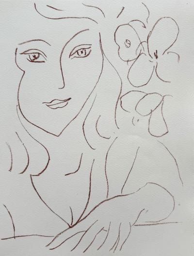 Henri Matisse - Visages - Livre de Poèmes, signé par Matisse et Reverdy et illustré de 14 lithographies originales 2