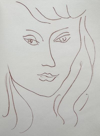 Henri Matisse - Visages - Livre de Poèmes, signé par Matisse et Reverdy et illustré de 14 lithographies originales 2