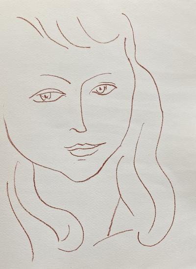Henri Matisse - Visages - Livre de Poèmes, signé par Matisse et Reverdy et illustré de 14 lithorapies originales 2