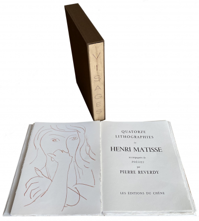 Henri Matisse – Visages, 1946 – Gedichtband, signiert von Matisse und Reverdy und illustriert mit 14 Original Lithographien