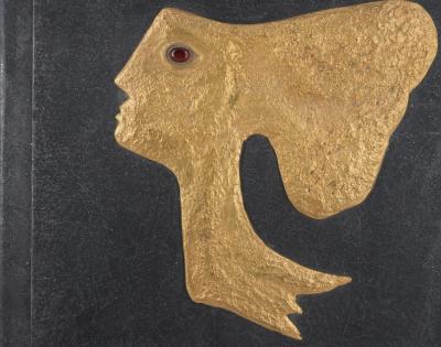 Georges BRAQUE : Tête dorée de profil - Sculpture en bronze signée 2