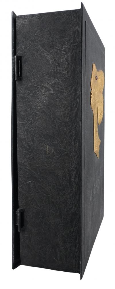 Georges BRAQUE : Tête dorée de profil - Sculpture en bronze signée 2