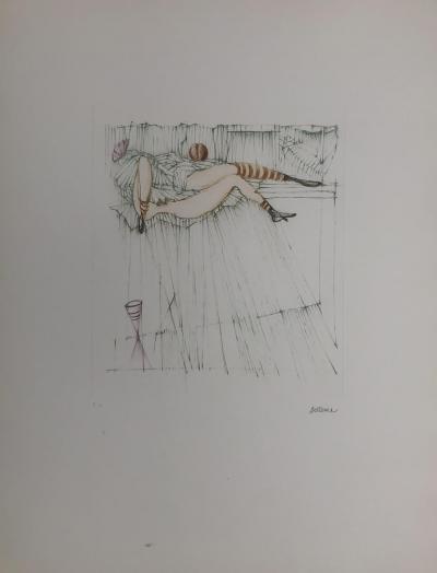 Hans BELLMER - La toupie , 1970, Eau-forte et aquatinte. 2