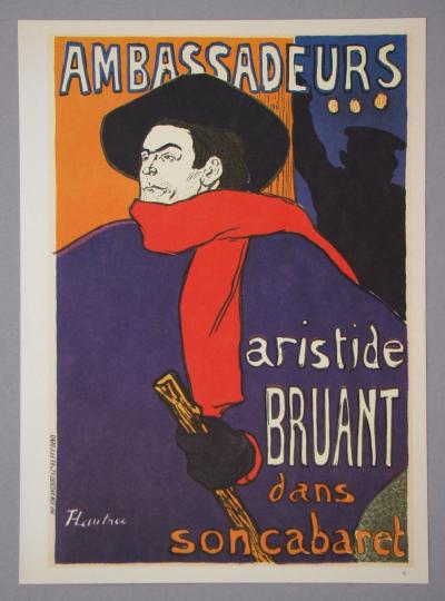 Henri de TOULOUSE- LAUTREC (after) - Aristide Bruant - Ambassadeurs, 1992 - Héliogravure signed 2