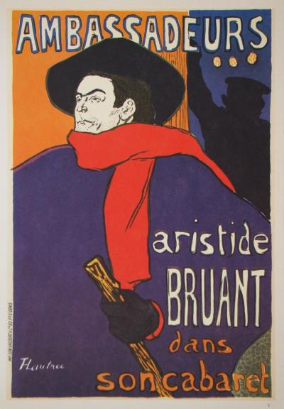 Henri de TOULOUSE- LAUTREC (after) - Aristide Bruant - Ambassadeurs, 1992 - Héliogravure signed 2
