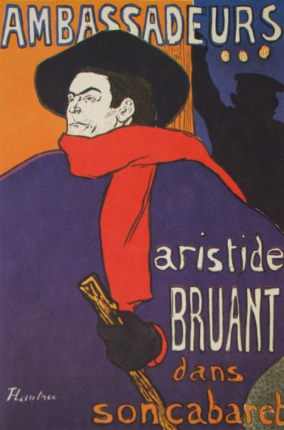 Henri de TOULOUSE- LAUTREC (after) - Aristide Bruant - Ambassadeurs, 1992 - Héliogravure signed 2