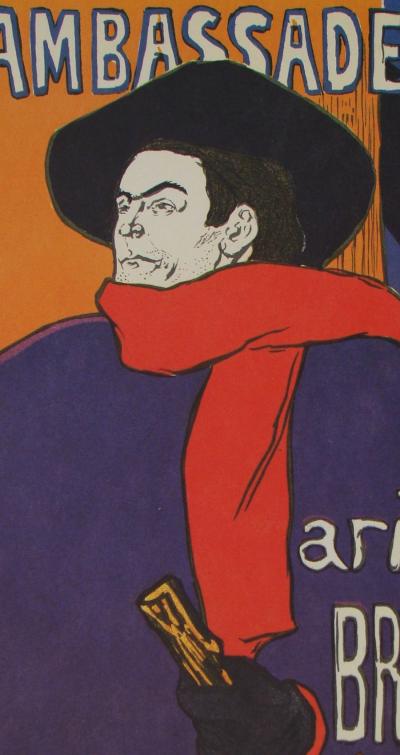 Henri de TOULOUSE- LAUTREC (after) - Aristide Bruant - Ambassadeurs, 1992 - Héliogravure signed 2
