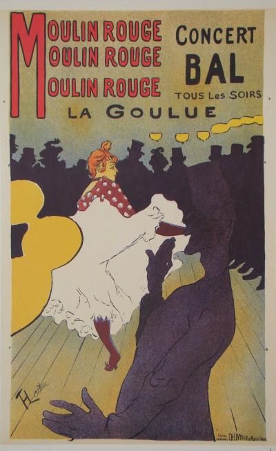 Henri de TOULOUSE- LAUTREC (d’après) - Moulin Rouge - La Goulue, 1992 - Héliogravure signée 2
