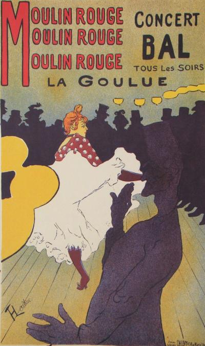 Henri de TOULOUSE- LAUTREC (d’après) - Moulin Rouge - La Goulue, 1992 - Héliogravure signée 2