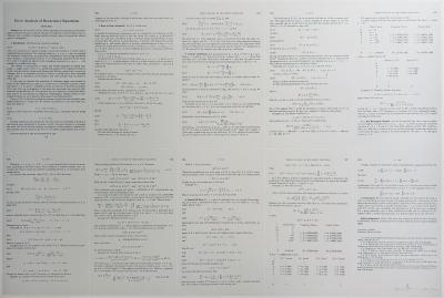 Bernar VENET - Error Analysis of Recurrence Equations, 1968 - Lithograph signed in pencil 2