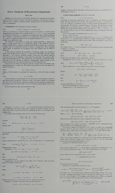 Bernar VENET - Error Analysis of Recurrence Equations, 1968 - Lithograph signed in pencil 2
