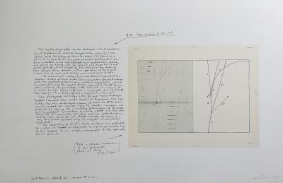 Bernar VENET - Liquid Hydrogen Bubble Chamber Photograph, 1967 - Lithographie signée au crayon 2