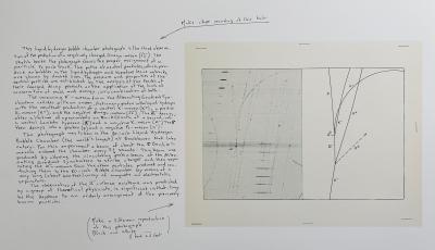 Bernar VENET - Liquid Hydrogen Bubble Chamber Photograph, 1967 - Lithographie signée au crayon 2