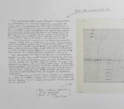 Bernar VENET - Liquid Hydrogen Bubble Chamber Photograph, 1967 - Lithographie signée au crayon 2