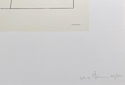 Bernar VENET - Liquid Hydrogen Bubble Chamber Photograph, 1967 - Lithographie signée au crayon 2