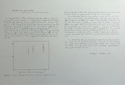 Bernar VENET - Angular Size of 3C 273B, 1967 - Lithographie signée au crayon 2