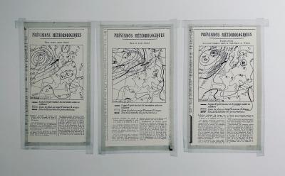 Bernar VENET - Prévisions Météorologiques les 20-21-22 Août 1968, 1968 - Lithographie signée au crayon 2