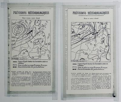 Bernar VENET - Prévisions Météorologiques les 20-21-22 Août 1968, 1968 - Lithographie signée au crayon 2