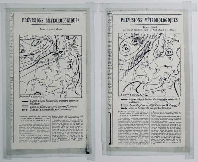 Bernar VENET - Prévisions Météorologiques les 20-21-22 Août 1968, 1968 - Lithographie signée au crayon 2