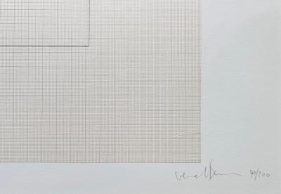 Bernar VENET - Tableau des masses atomiques des principaux éléments, 1966 - Lithographie signée au crayon 2