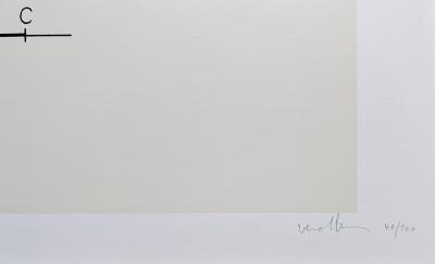 Bernar VENET - Vecteurs égaux - Vecteurs opposés, 1966 - Lithographie signée au crayon 2