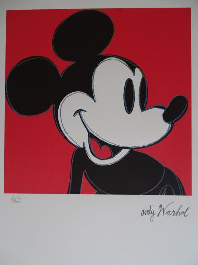 Andy WARHOL (d’après) - Mickey, Lithographie signée et numérotée 2