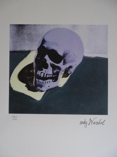 Andy WARHOL (d’après) - Skull, Granolithographie signée dans la planche et numérotée