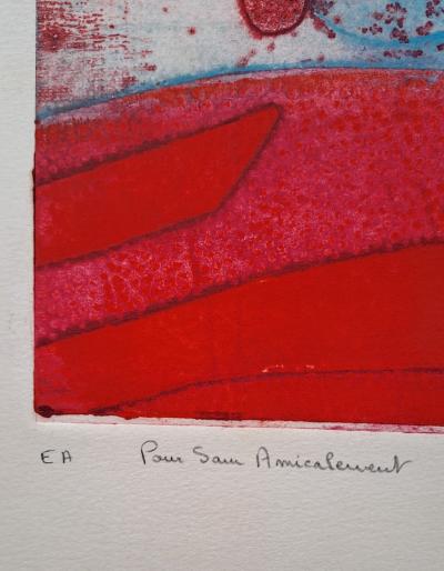 C. Carlise - Le parc - Lithographie originale signée, EA 2