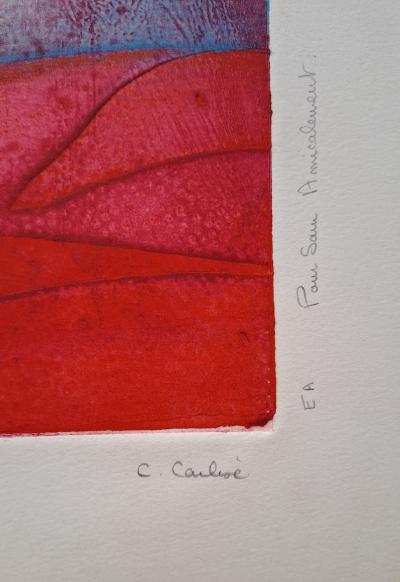 C. Carlise - Le parc - Lithographie originale signée, EA 2