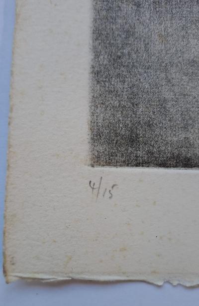 Ecole du XXéme siècle - Les branches sur le sol - Lithographie originale, signée et numérotée 2
