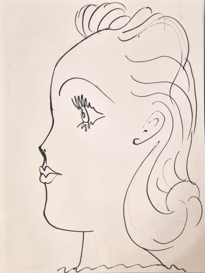 Pablo Picasso, Jeune fille, lithographie, tirage de tête, 1957 2