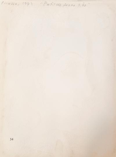 Pablo Picasso, Jeune fille, lithographie, tirage de tête, 1957 2