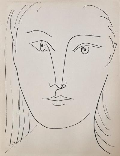 Pablo Picasso, Femme, lithographie, tirage de tête, 1957 2