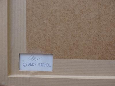 Andy WARHOL - Lady, serigraphy - Stamp on the back 2